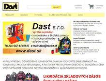 Tablet Screenshot of dast.sk